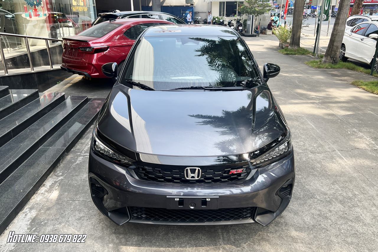 đầu xe honda city màu xám